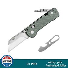 OKNIFE U1 Pro Multitool Folding Utility Knife with Folding Screwdriver Rail Lock
