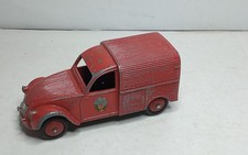 DINKY TOYS OLD #25D CITROEN 2CV FIREFIGHTERS WITHOUT BOX bm