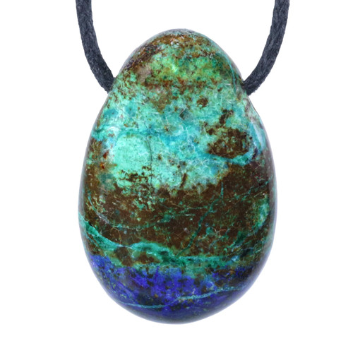Pendentif azurite malachite - pendentif, en