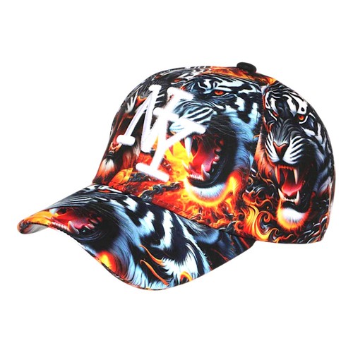 Casquette tigre noir orange - ny,