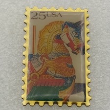 Hippery Pin's - USA Stamp 25 - Horse Ride-On - Free Shipping - P1E9
