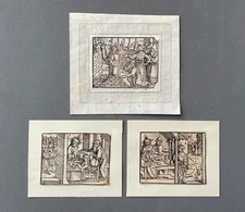 Bois gravés, trois gravures