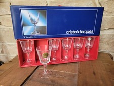 6 VERRES A DIGESTIF 5 cl MODÈLE VERSAILLES CRISTAL D'ARQUES 