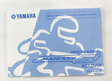 Genuine 2013 Yamaha XC125RR Majesty English Owners Manual 2PEF8199E0