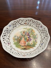 Vtg Porcelain Schumann Germany Bavaria Romance 9”