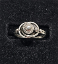 Georg Jensen Sterling Silver Ring with Silver Ball #5 Edition Size 6