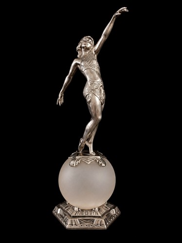 Lampe art deco danseuse - lampe,