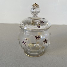 Sucrier Pot Couvert En Cristal