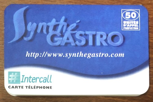 Synthé gastro carte - carte, intercall