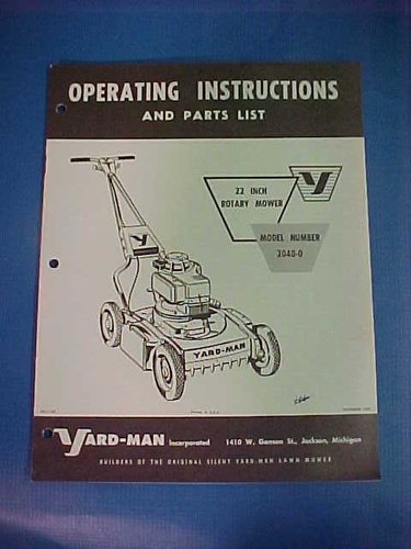 Vintage yard man - vintage, 22"