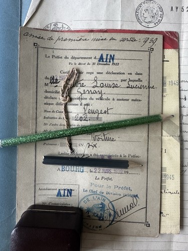 Document administratif peugeot - document,