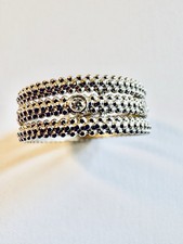Bague Mauboussin or blanc et diamants 