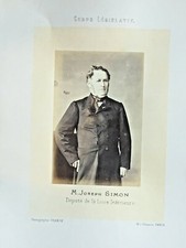 JOSEPH SIMON Loire Inferieure PHOTOGRAPHIE Albumine FRANCK Corps Legislatif 1864
