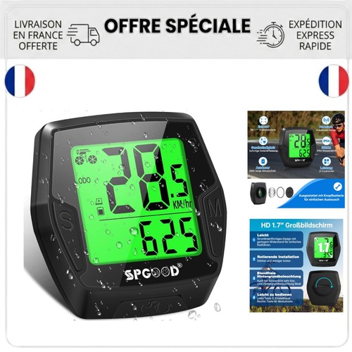 Spgood compteur vélo sans - compteur,