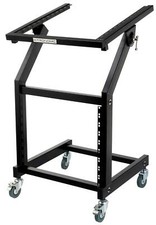 19" DJ PA Rack Sono Disco Stand Portable 12U+9U Ampli Mixer Equalizer Roulettes