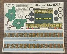 CUTTING BOARD OFFERED BY LESIEUR BOARD N°4 CONSTRUCTION OF A SMALL STATION