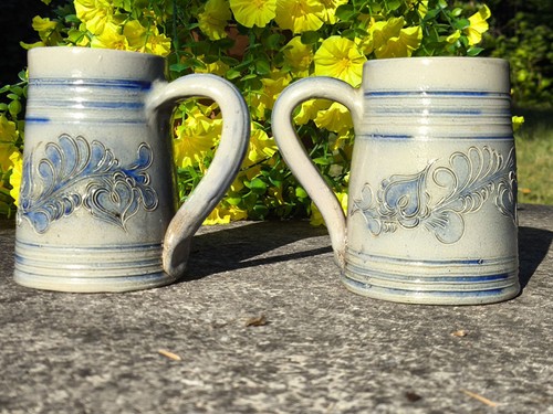 Deux chopes biere - deux,