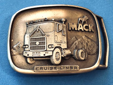 RARE MACK CRUISE-LINER MODEL CABOVER TRUCK  BELT BUCKLE CRUISELINER