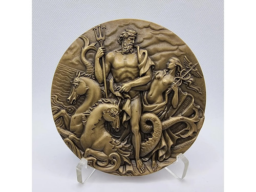Médaille bronze neptune - bronze, /