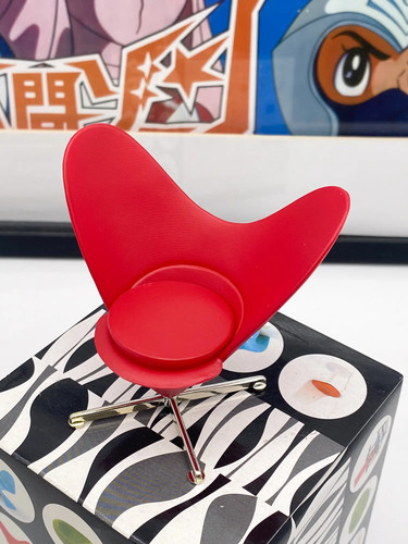 Miniature heart cone chair red
