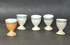 5 VINTAGE IRISE PORCELAIN COQUETIER