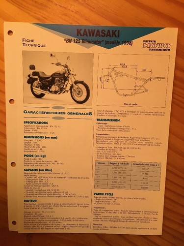 Kawasaki bn125 eliminator - kawasaki, 1998