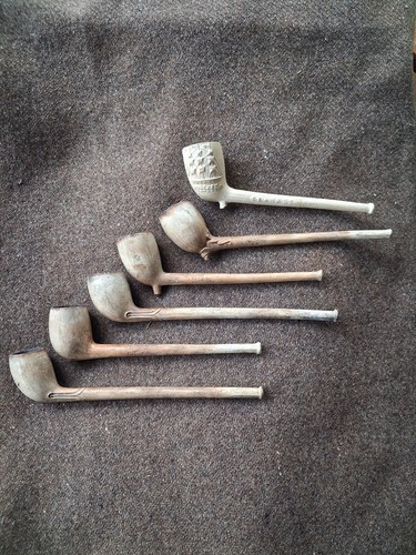Lot pipes terre cuite - lot, 6