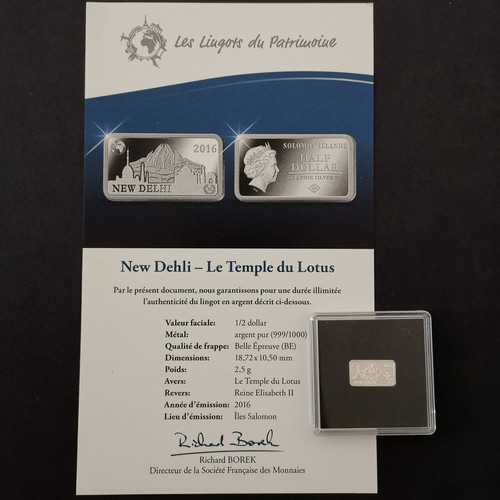 Lingot argent 999 be - 999‰, /