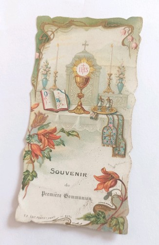 Ancienne image pieuse - , souvenir