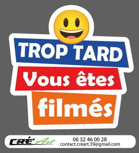 Sticker autocollant int/ext