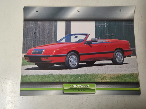Carte fiche voiture - carte,