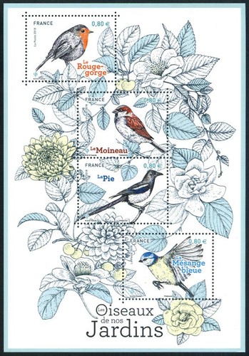 Timbre france f5239 oiseaux - france,