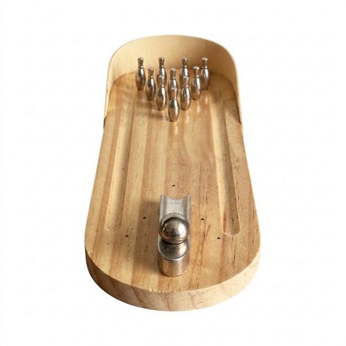 Jeu bowling bois compact - de, en