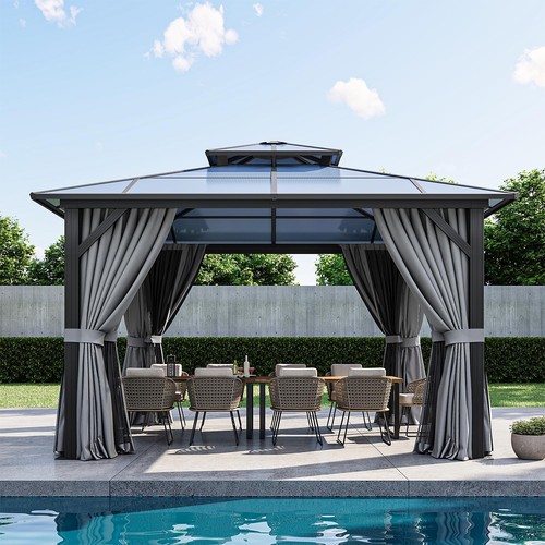 12x12ft hardtop gazebo outdoor - hardtop,