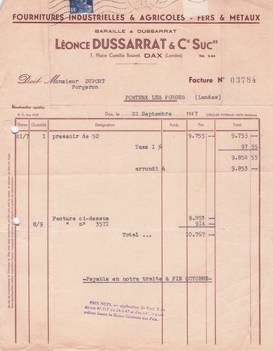Dax negociant dussarrat - dax,