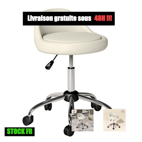 Homcom tabouret roulettes - homcom, à