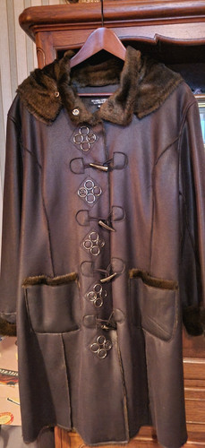Superbe manteau brun - superbe,