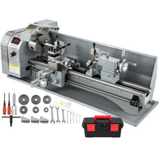 VEVOR Tour À Métaux De Précision 220 X 750 Mm Mini Tour À Bois 1100W 2250 RPM
