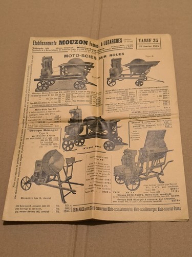 Catalogue ancien scie - scie, mouzon