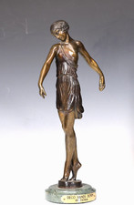 Deco Hands Down" By Fayral Art Deco Bronze Sculpture
