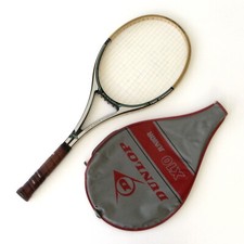 Raquette Tennis ancienne -DUNLOP JOHN Mc ENROE TOURNAMENT housse Carbon graphite