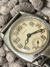 TRENCH wristwatch military army style CYMA  TACY watch  SWISS made 6 jewels
