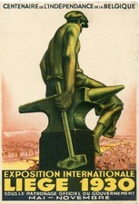  POSTCARD ADVERTISING BELGIUM CENTENARY INDEPENDENCE LYING 1930