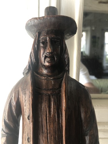 Ancienne statuette bois - statuette,