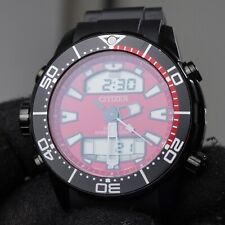 citizen aqualand promaster dive watch jp1095-15x C500 200M 45mm depth sensor red