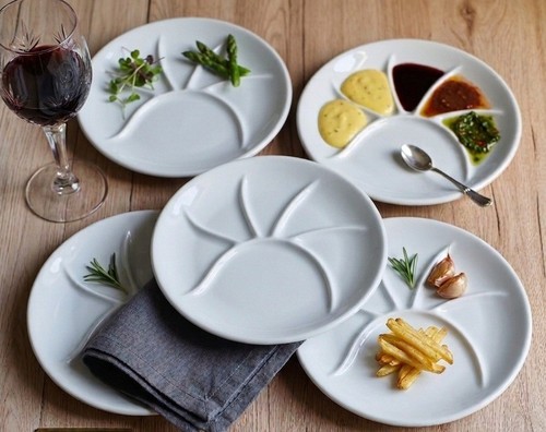 Lot assiettes fondue - lot,