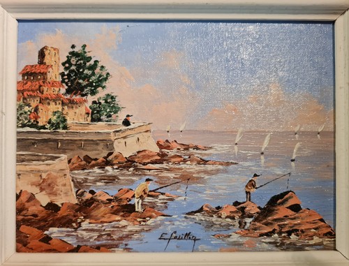 Tableau signé années ec - signé,
