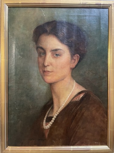 Portrait huile toile 52x38 - huile,