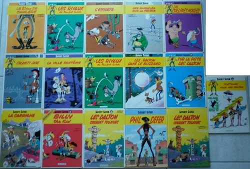 Lucky luke série aux editions - lucky,