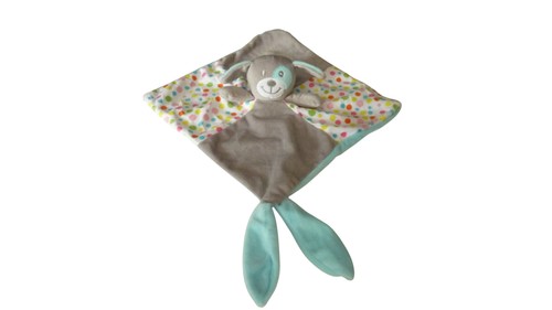 Doudou ours plat - , attache